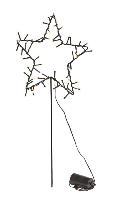 Lysstjerne spyd/ophæng 30 cm